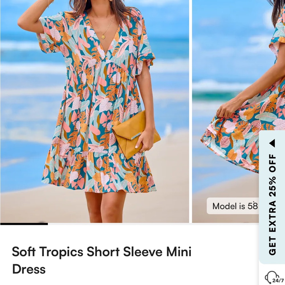 Cupshe Orange Yellow Ruched Mini Sundress